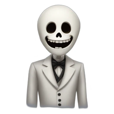 M Jack skelington sticker