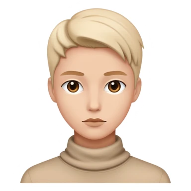 simple mysterious character with stylish minimalist fashion sticker