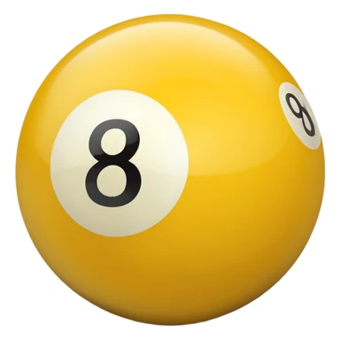 2 numbered billiard ball  sticker