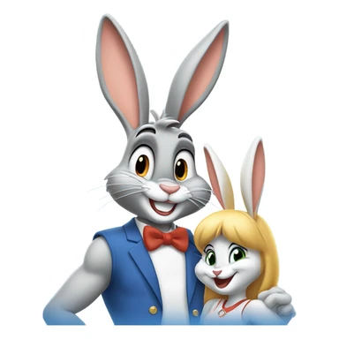 Bugs bunny and Lola sticker