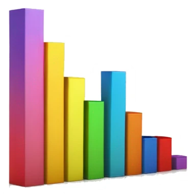 chart diagram going up, 3d, ultra, detailed, high quality sticker