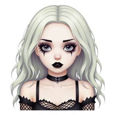 Gothic girl ree sticker