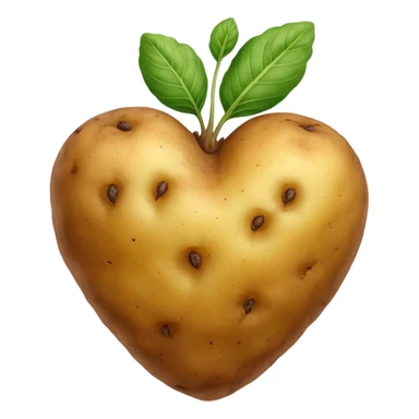 Heart-shaped-potato sticker