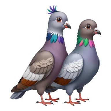 Gay pigeons sticker