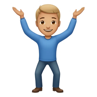 happy man bows sticker