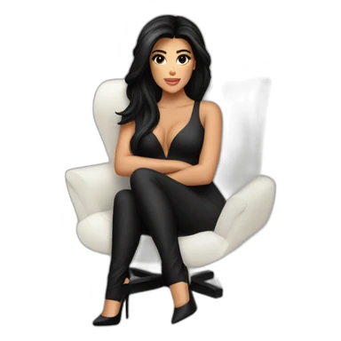 Kardashian sur une chaise sticker