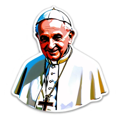 Pope John Paul 2 sticker