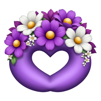 anel de casamento branco e roxo sticker