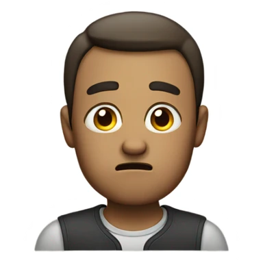 annoyed face sticker