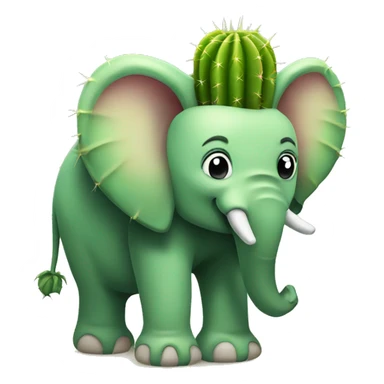 cactus elephant sticker