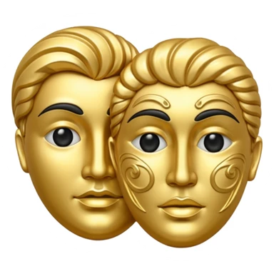 drama symbol sticker