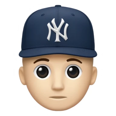 Brimless new york Yankee cap sticker