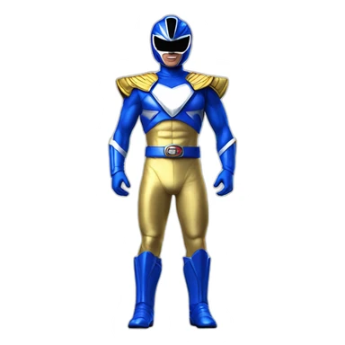 blue power ranger full body sticker