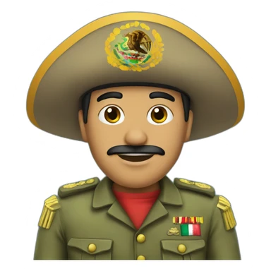 Mexican soldier sticker