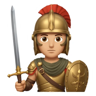 a greek soldier  sticker