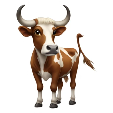 Full body watusi cow sticker