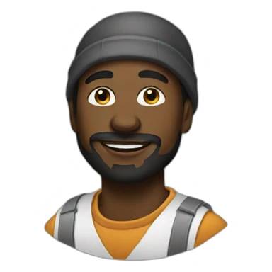 Black painter sticker