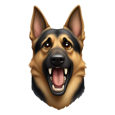 Bad German shepherd sticker