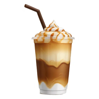 Caramel iced coffee sticker
