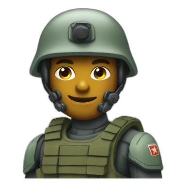 Soldat cyborge sticker