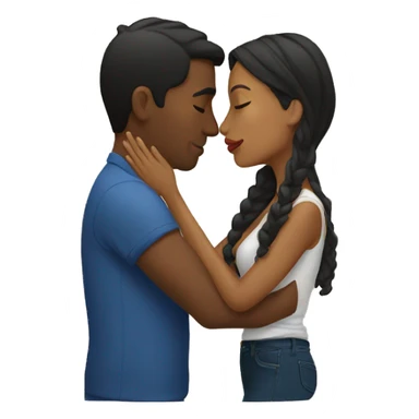 Kissing colombian couple sticker