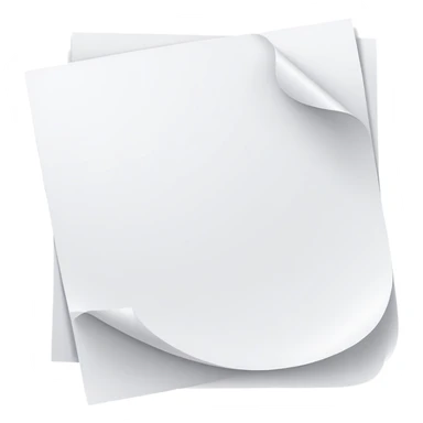 sheet of white paper sticker