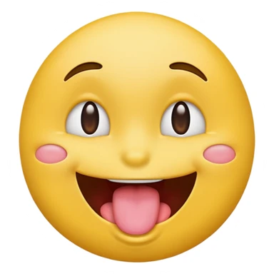 winking tongue out emoji  sticker