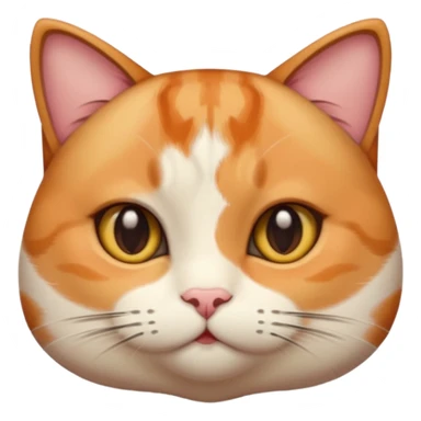 calico cat with cute slim face, small head, hazel eyes, and short but chubby body sticker