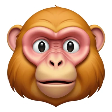 funny proboscis monkey nose sticker