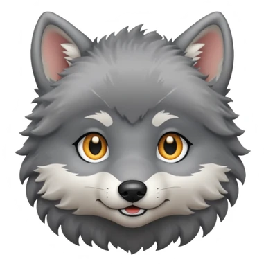 baby wolf sticker