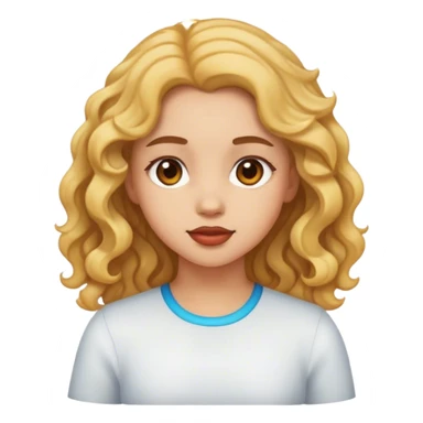 Girl ondulada  sticker