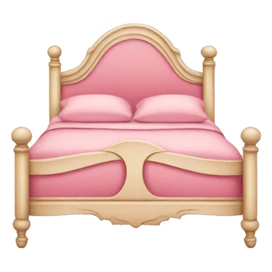 pink vintage bed sticker