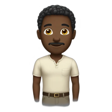 Black man étonné sticker