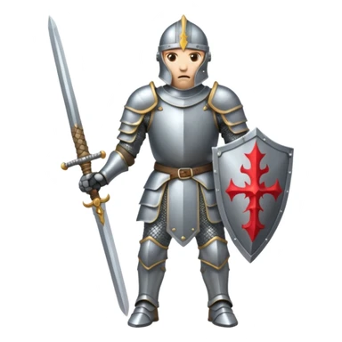 aggressive knight full body sticker