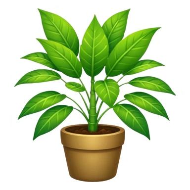 Una planta bonita con una masetá de color FFACC4 sticker
