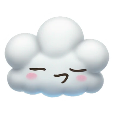cloud wish sticker
