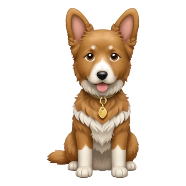 Military service dog, 25% havasana, 25% papillon, 25% terrier breed , 25% golden doodle  sticker