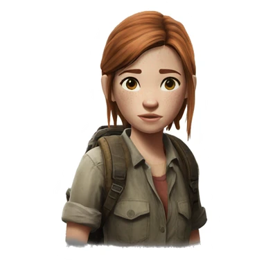 Ellie the last of us Little bit dezoom sticker