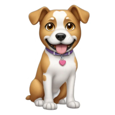 Dog with shoes sticker