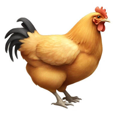 chicken laying eggs sticker