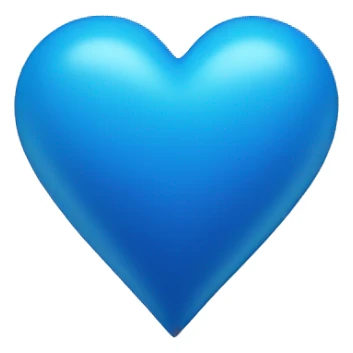bright blue heart sticker