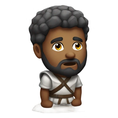 David and Goliath stones sticker