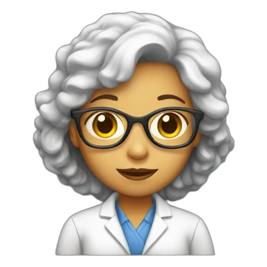 Female scientist sticker