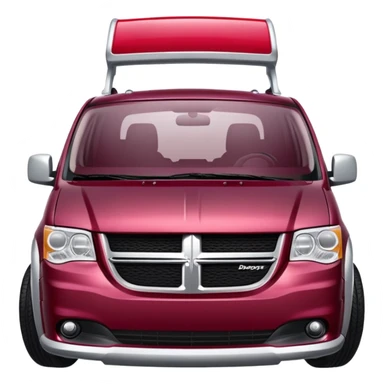 Deep Cranberry dodge caravan  sticker