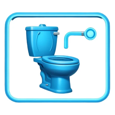 neon toilet sign sticker