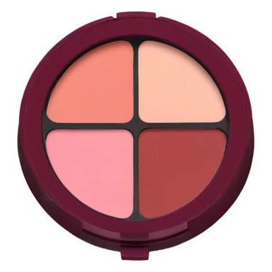 makeup powder compact burgundy blush sticker