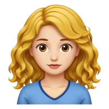 wavy-hair-young-adult-female sticker