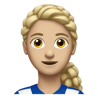 jugadora de voley con vestimenta azul francia sticker