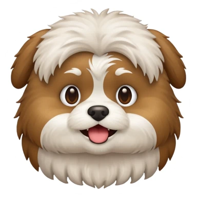 Crie emoji dog shitzu sticker