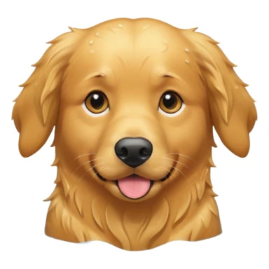 Full grown Golden retriever swimming sticker